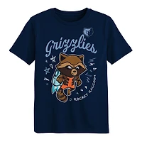 Ensemble de deux t-shirts Memphis Grizzlies pour enfants d'âge préscolaire, inspiré des Gardiens la Galaxie