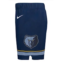 Short Nike bleu marine Memphis Grizzlies Icon Replica pour enfants d'âge préscolaire