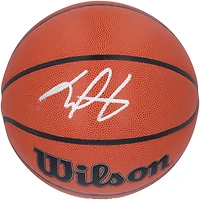 Ballon de basket-ball Wilson Authentic Series autographié par Taylor Hendricks des Memphis Grizzlies, utilisable en intérieur et en extérieur