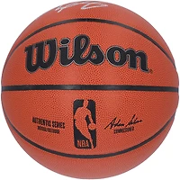 Ballon de basket-ball Wilson Authentic Series autographié par Taylor Hendricks des Memphis Grizzlies, utilisable en intérieur et en extérieur