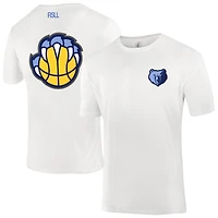 Unisex FISLL  White Memphis Grizzlies Burst Logo T-Shirt