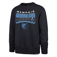 Unisex '47  Navy Memphis Grizzlies Brush By Headline Crewneck Sweatshirt