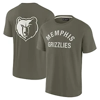 T-shirt unisexe Fanatics Olive Memphis Grizzlies Elements super doux à manches courtes
