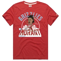 Unisex Homage Ja Morant Red Memphis Grizzlies 2024/25 City Edition Caricature Tri-Blend T-Shirt