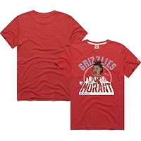 Unisex Homage Ja Morant Red Memphis Grizzlies 2024/25 City Edition Caricature Tri-Blend T-Shirt