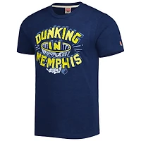 T-shirt unisexe Homage Navy Memphis Grizzlies Hometown Hyper Local Tri-Blend