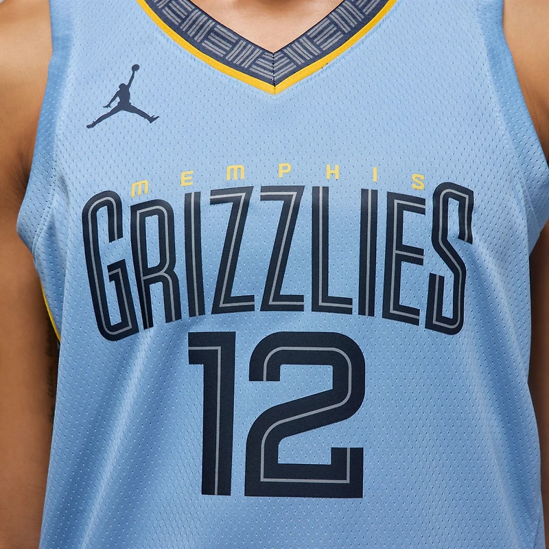 Maillot Swingman Jordan Brand Ja Morant bleu clair Memphis Grizzlies, édition Statement, unisexe