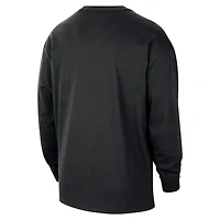 T-shirt à manches longues unisexe Nike noir Memphis Grizzlies Classic Edition Hardwood Classics Essential Logo