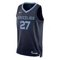 Unisex Nike Cameron Boozer Navy Memphis Grizzlies 2026 NBA Draft Swingman Jersey - Icon Edition