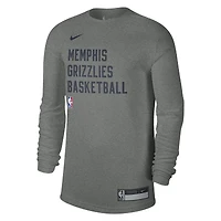 Unisex Nike Heather Gray Memphis Grizzlies 2023/24 Legend On-Court Practice Long Sleeve T-Shirt