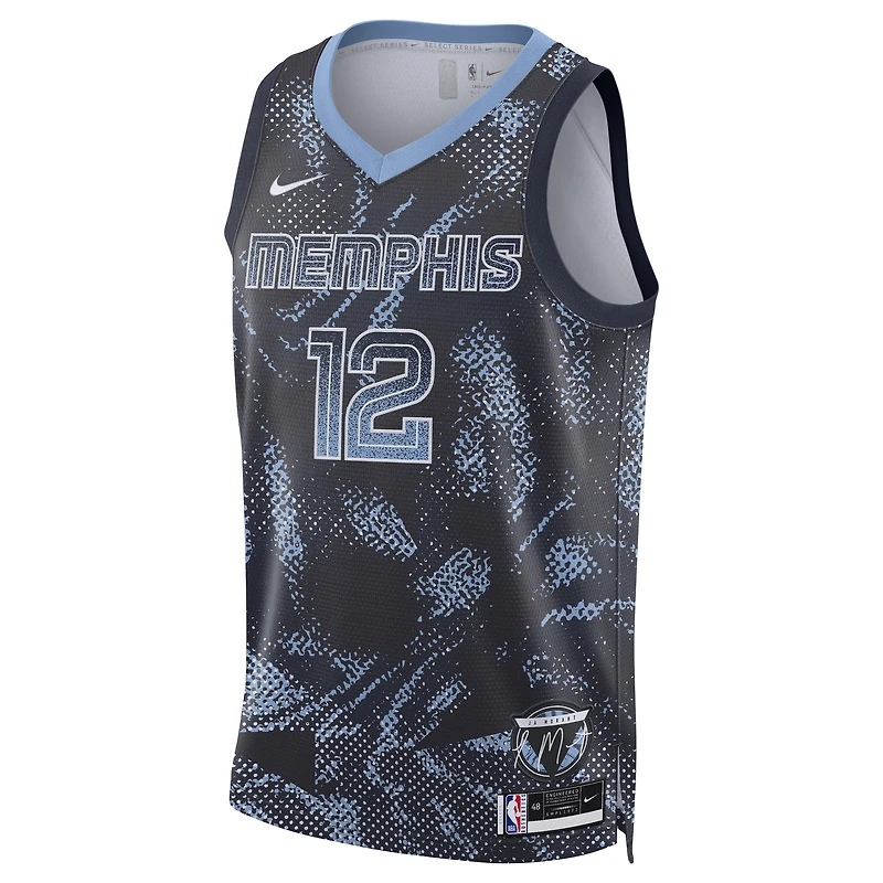 Unisex Nike Ja Morant Navy Memphis Grizzlies 2025 Select Series Swingman Player Jersey