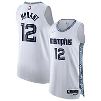 Maillot authentique unisexe Nike Ja Morant blanc Memphis Grizzlies 2025/26 - Édition City