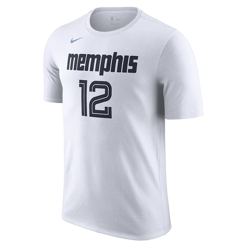 T-shirt unisexe Nike Ja Morant blanc Memphis Grizzlies édition City 2025/26 avec nom et numéro
