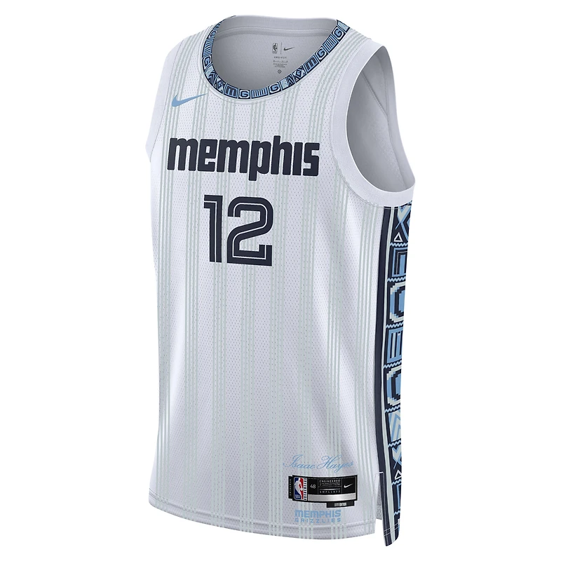 Unisex Nike Ja Morant White Memphis Grizzlies 2025/26 Swingman Jersey - City Edition
