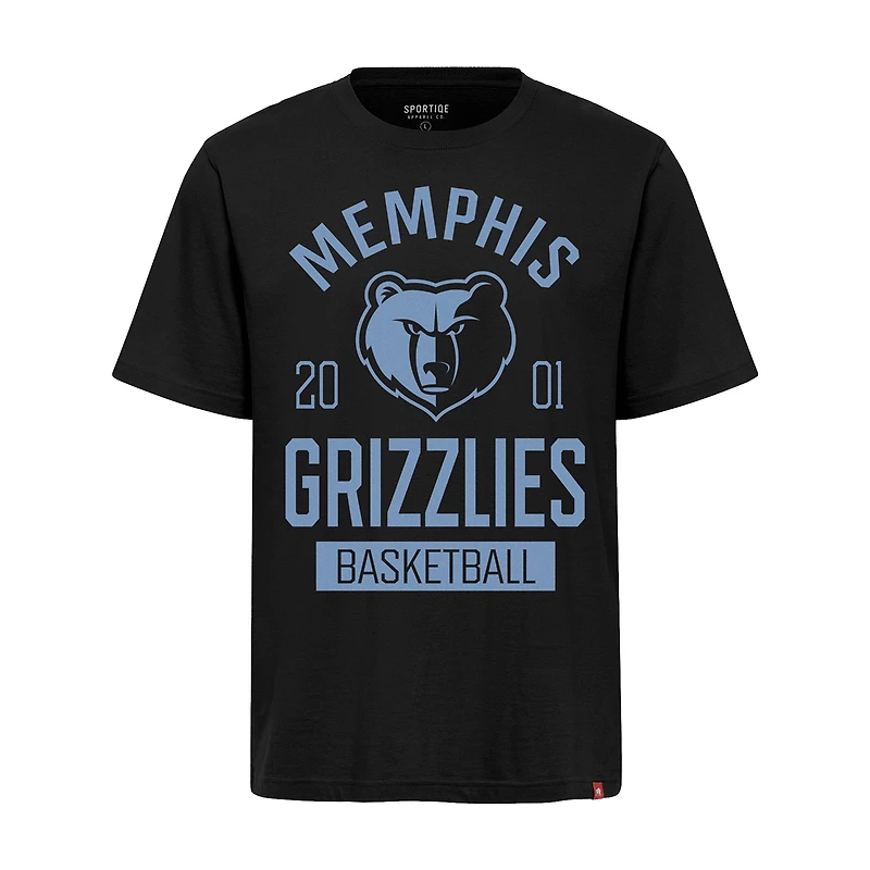 T-shirt unisexe Sportiqe noir premium Memphis Grizzlies Duke