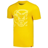 T-shirt unisexe Sportiqe Gold Memphis Grizzlies Bear Baller Tri-Blend confortable