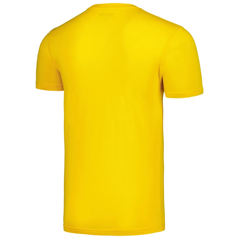 T-shirt unisexe Sportiqe Gold Memphis Grizzlies Bear Baller Tri-Blend confortable