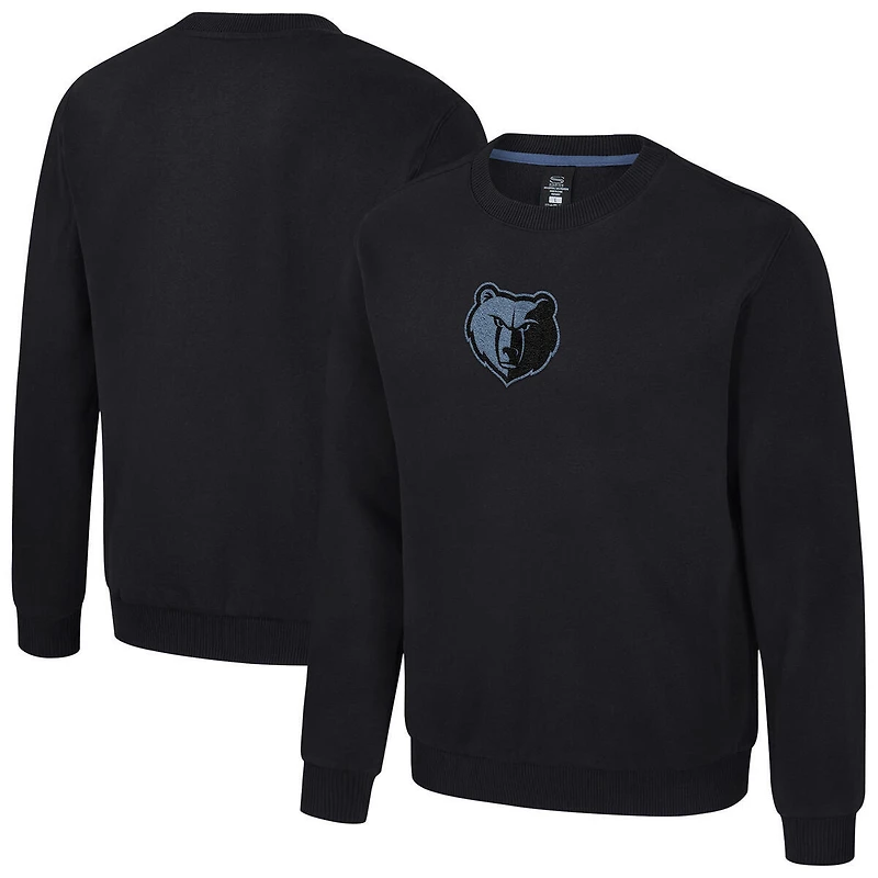 Unisex Stadium Essentials Black Memphis Grizzlies Club Level Chenille Sweatshirt