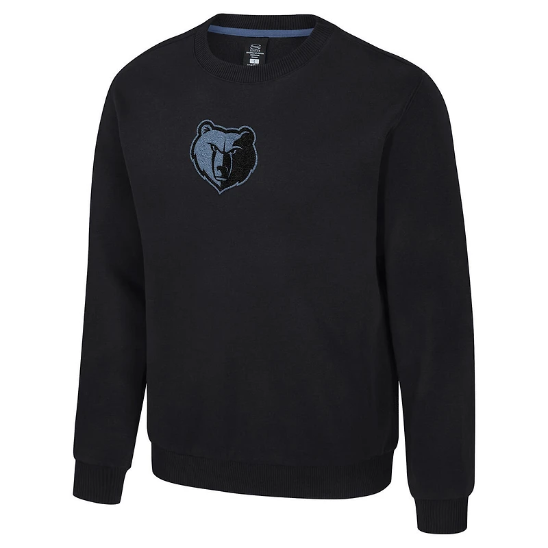 Unisex Stadium Essentials Black Memphis Grizzlies Club Level Chenille Sweatshirt