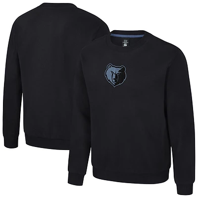 Unisex Stadium Essentials Black Memphis Grizzlies Club Level Chenille Sweatshirt