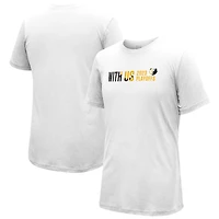 T-shirt unisexe Stadium Essentials Blanc Memphis Grizzlies 2023 NBA Playoffs Slogan