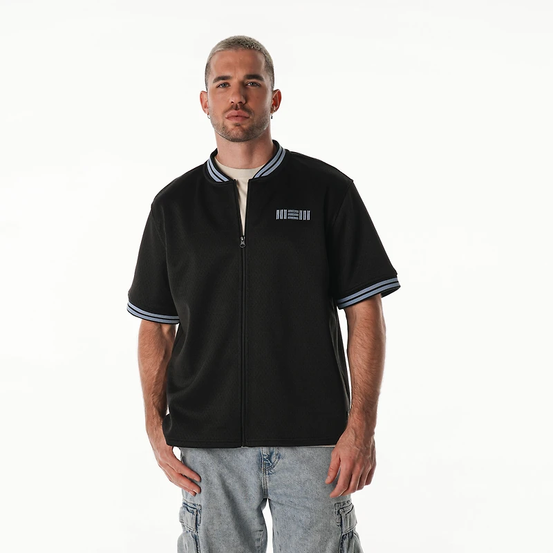 Unisex The Wild Collective Black Memphis Grizzlies Mesh Full-Zip T-Shirt