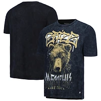 T-shirt unisexe The Wild Collective Memphis Grizzlies Tour Band, noir