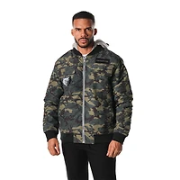 Unisex The Wild Collective  Camo Memphis Grizzlies Full-Zip Hoodie Bomber Jacket