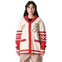 Pull-cardigan unisexe à boutons couleur crème Memphis Grizzlies 2024/25 City Edition The Wild Collective