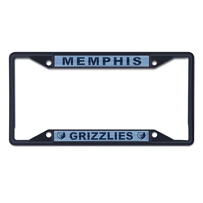 Cadre de plaque d'immatriculation WinCraft Memphis Grizzlies couleur chrome