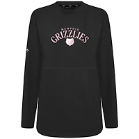 Sweat-shirt à col officier Beaudry pour la fête des mères Memphis Grizzlies femmes de Levelwear noir