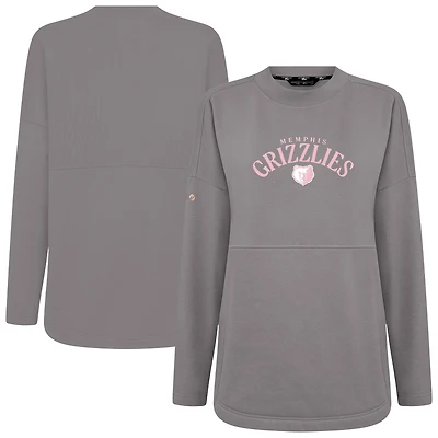Sweat-shirt à col roulé Beaudry pour femme, gris, des Memphis Grizzlies