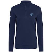 Pull à glissière quart de tour pour femme Levelwear bleu marine Memphis Grizzlies Cushion