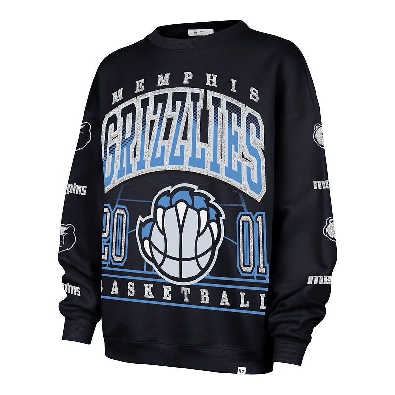 Women's '47  Navy Memphis Grizzlies 2025/26 City Edition Go Big Oversized Sweatshirt