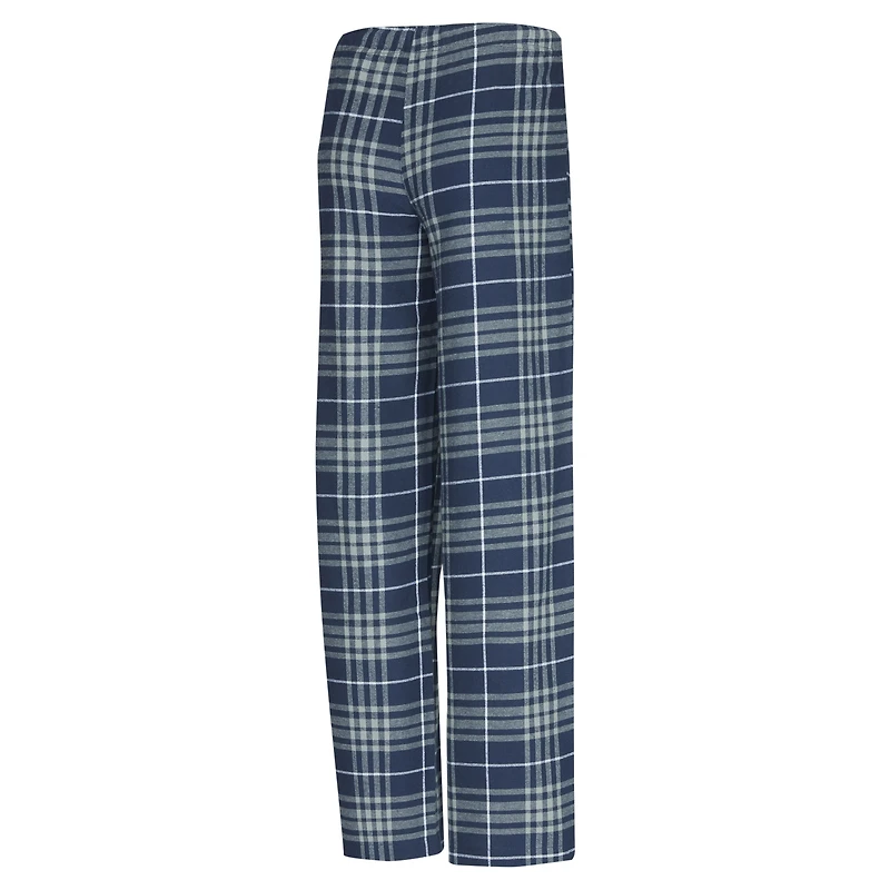 Women's Concepts Sport  Navy/Gray Memphis Grizzlies Vector Top & Flannel Pants Sleep Set