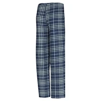 Women's Concepts Sport  Navy/Gray Memphis Grizzlies Vector Top & Flannel Pants Sleep Set