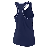 Women's Fanatics Navy Memphis Grizzlies Wordmark Logo Racerback Tank Top