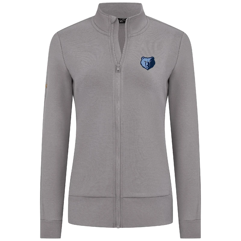 Veste zippée Shine grise pour femme Levelwear Memphis Grizzlies