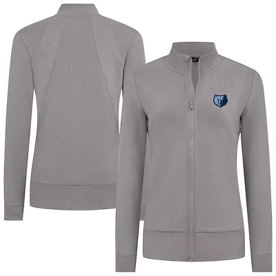 Women's Levelwear Gray Memphis Grizzlies Shine Full-Zip Jacket
