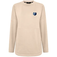 Sweat-shirt à capuche Beaudry kaki pour femme des Memphis Grizzlies de Levelwear