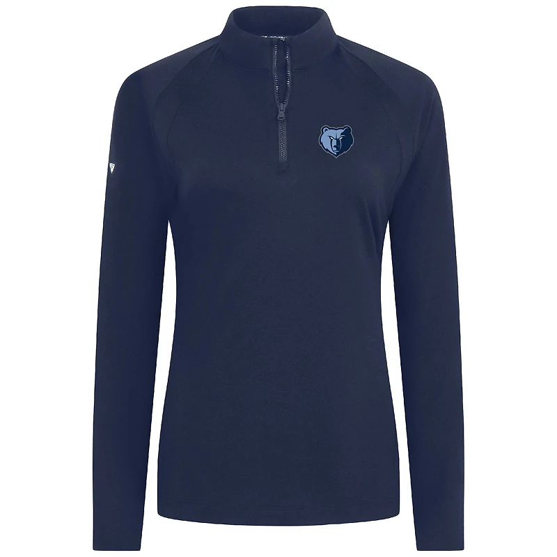 Haut à fermeture éclair quart de tour Flex Insignia 2.0 bleu marine pour femme Levelwear des Memphis Grizzlies
