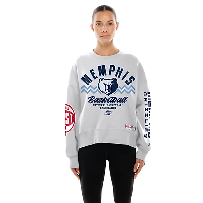 Sweat-shirt New Era blanc Memphis Grizzlies édition City 2025/26 pour femme