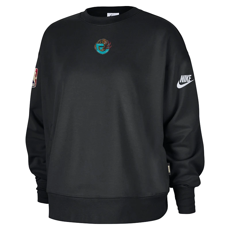 Sweat-shirt Nike noir Memphis Grizzlies Classic Edition pour femme, en molleton Premium Phoenix Hardwood Classics