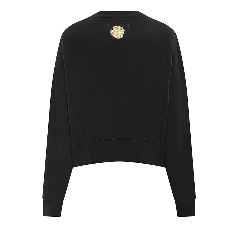 Sweat-shirt court Pro Standard noir Memphis Grizzlies Glam pour femmes