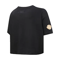 T-shirt noir Pro Standard pour femmes des Memphis Grizzlies Holiday Glam Boxy