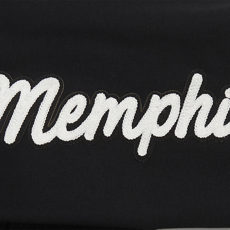Sweat-shirt court Pro Standard noir pour femme avec logo Memphis Grizzlies Paint The City