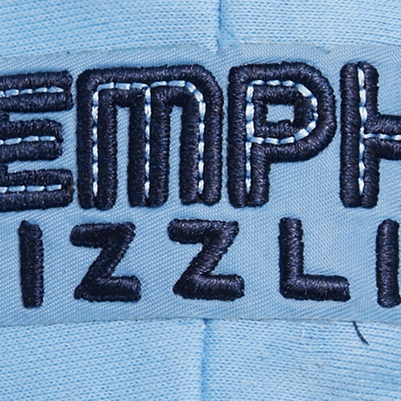 Women's Pro Standard Light Blue Memphis Grizzlies Script Tail Cropped Pullover Hoodie
