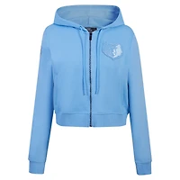 Women's Pro Standard Light Blue Memphis Grizzlies Triple Tonal Full-Zip Hoodie