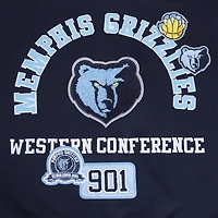 Sweat-shirt court Pro Standard bleu marine pour femme avec code régional des Memphis Grizzlies