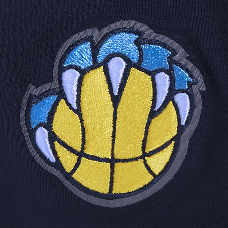Women's Pro Standard Navy Memphis Grizzlies Jewels Boxy Cropped T-Shirt